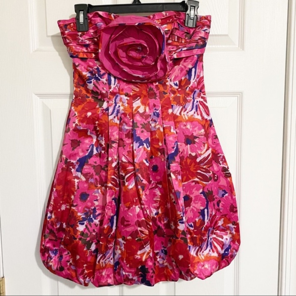 BCBGMax Azria Strapless 80s Dress Bubble Skirt NWT